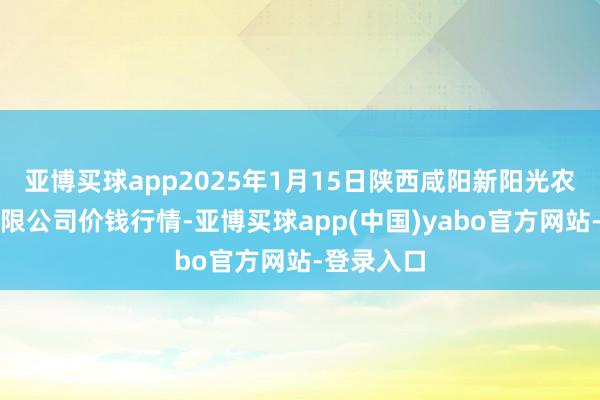 亚博买球app2025年1月15日陕西咸阳新阳光农副居品有限公司价钱行情-亚博买球app(中国)yabo官方网站-登录入口